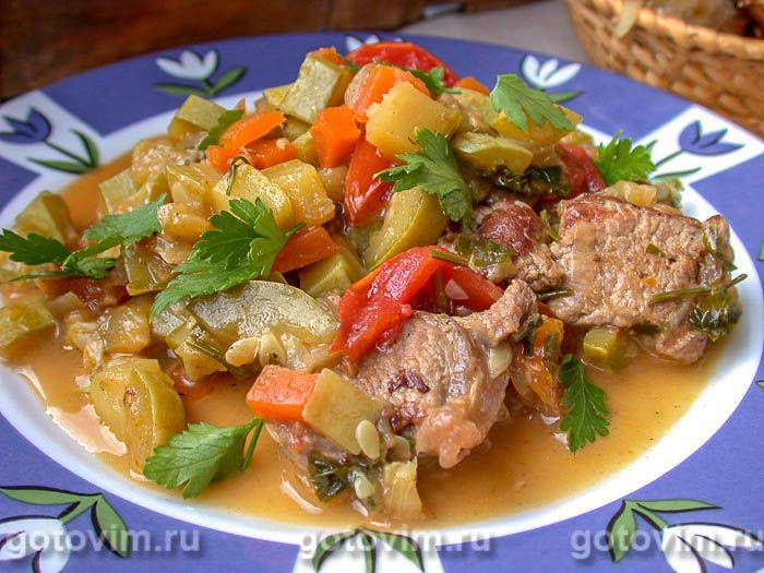 Рагу з баранини з овочами